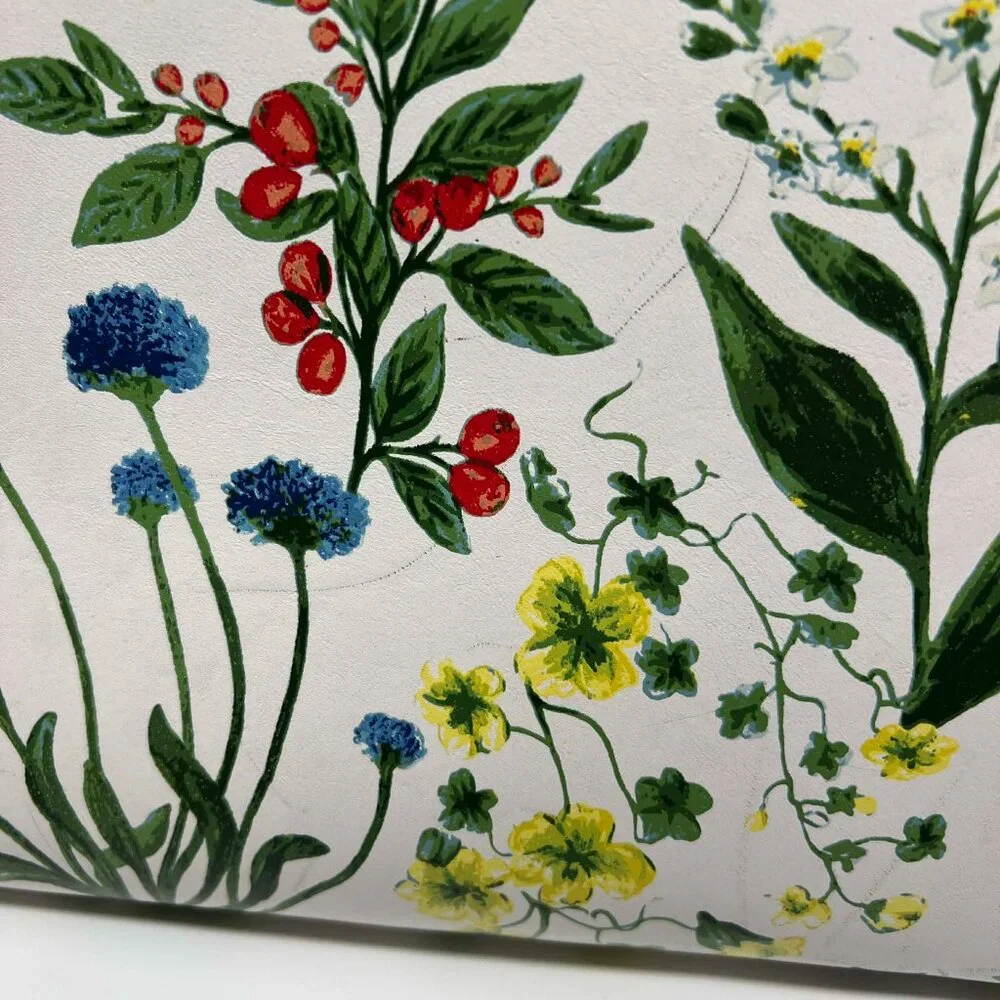 Tory Burch Garden Tote in Watercolor Botanical/Navy Lattice - Picture 13 of 16
